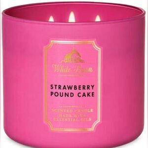 Bath & Body Works - Strawberry Pound Cake 3-Wick Candle